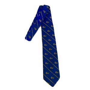 Staff pro Neck Tie Mens Classic 56 " 100% Polyester Blue Yellow